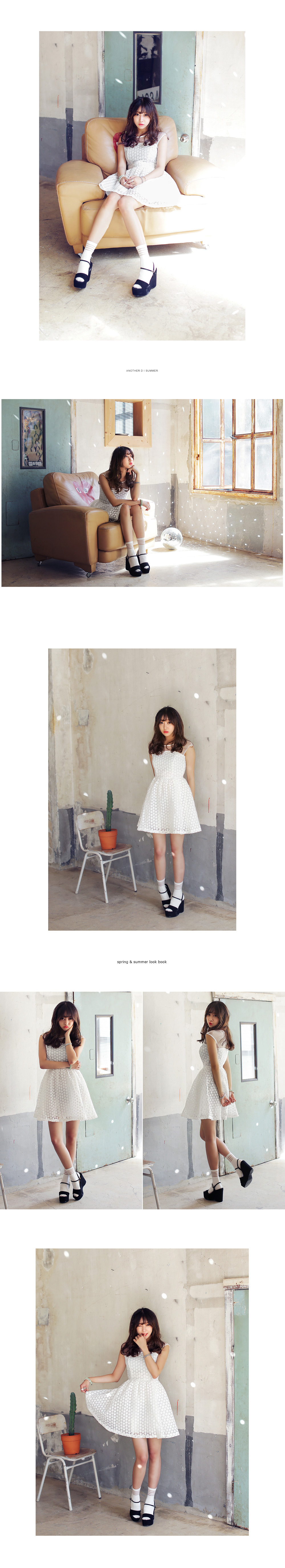 バスト切替フラワーワンピース・全1色 | DHOLIC | 詳細画像3