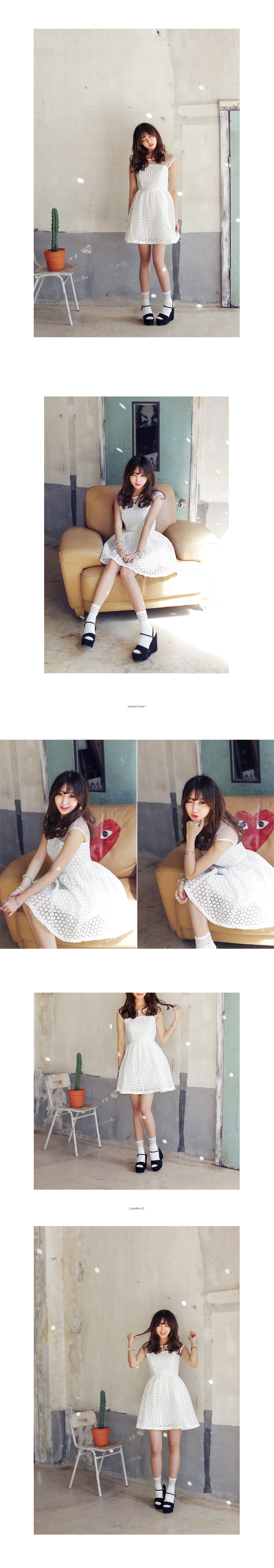 バスト切替フラワーワンピース・全1色 | DHOLIC | 詳細画像5