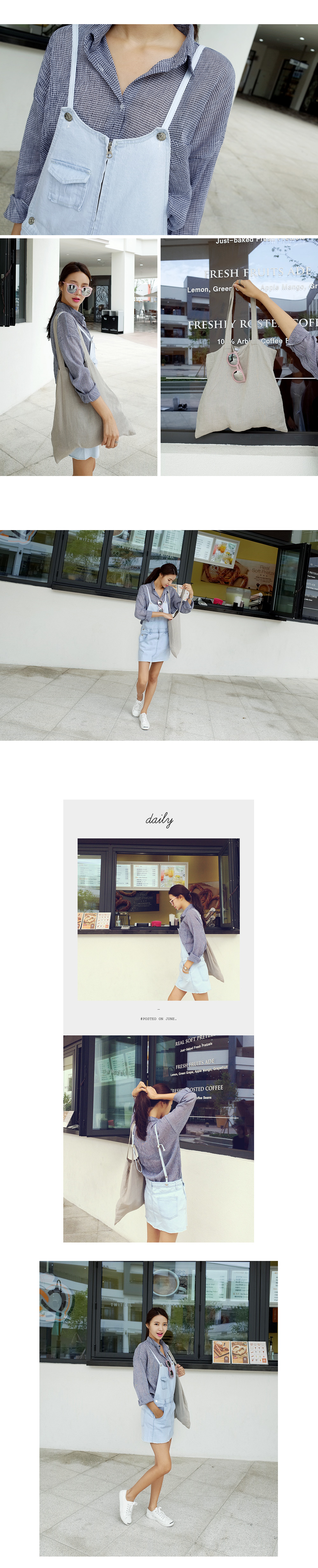 ジップアップデニムサロペット・全2色 | DHOLIC | 詳細画像5