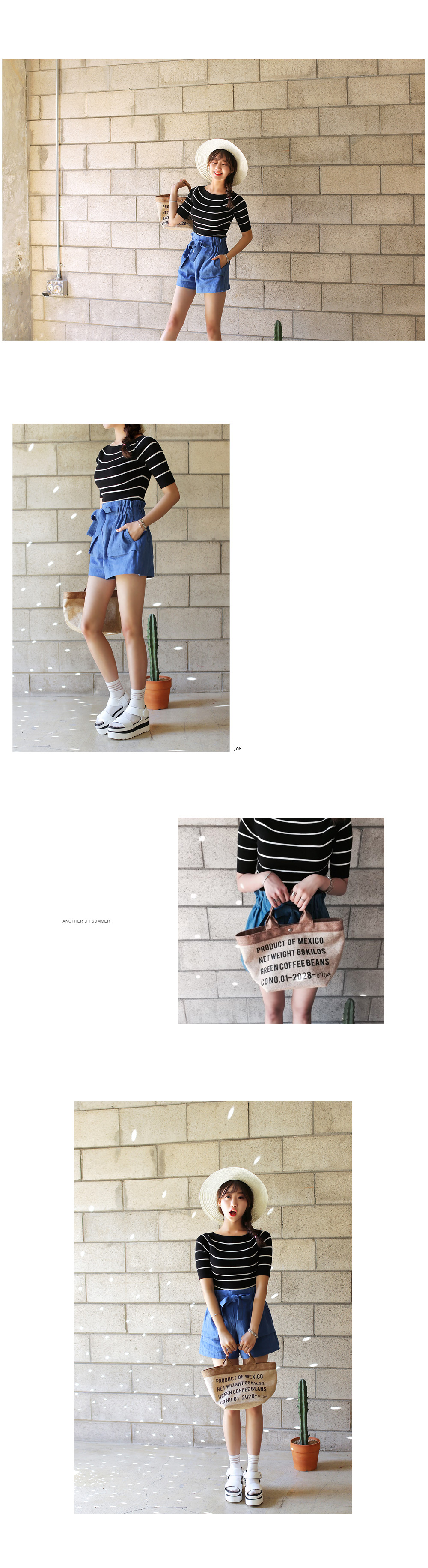 配色リボンストローハット・全5色 | DHOLIC | 詳細画像4