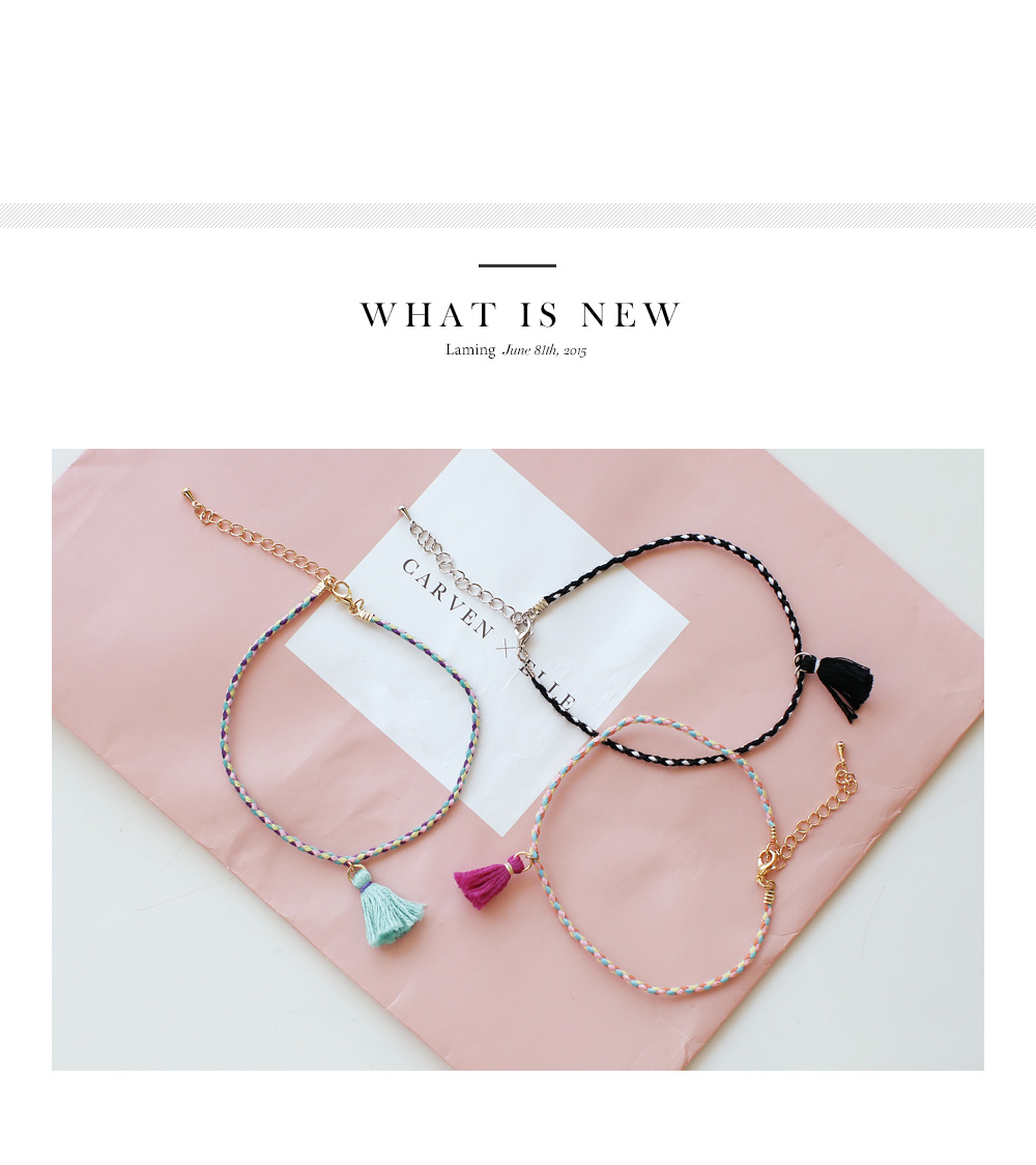 タッセルカラフルアンクレット・全3色 | DHOLIC PLUS | 詳細画像2