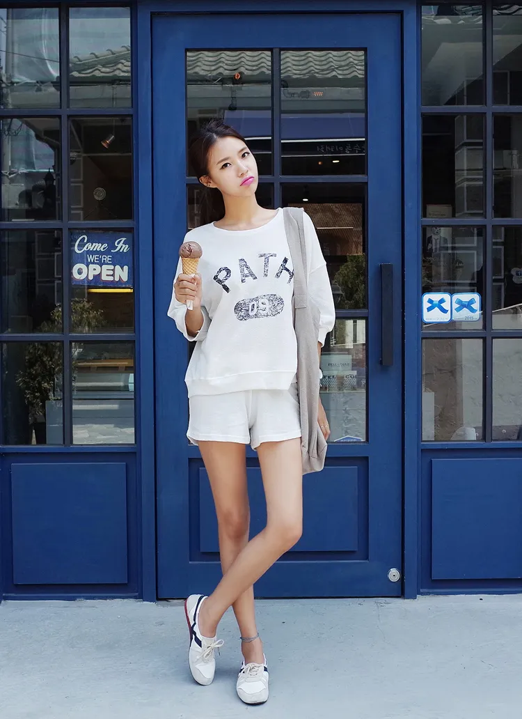 PATHロゴトップス&ショートパンツセットアップ・全3色 | DHOLIC | 詳細画像1