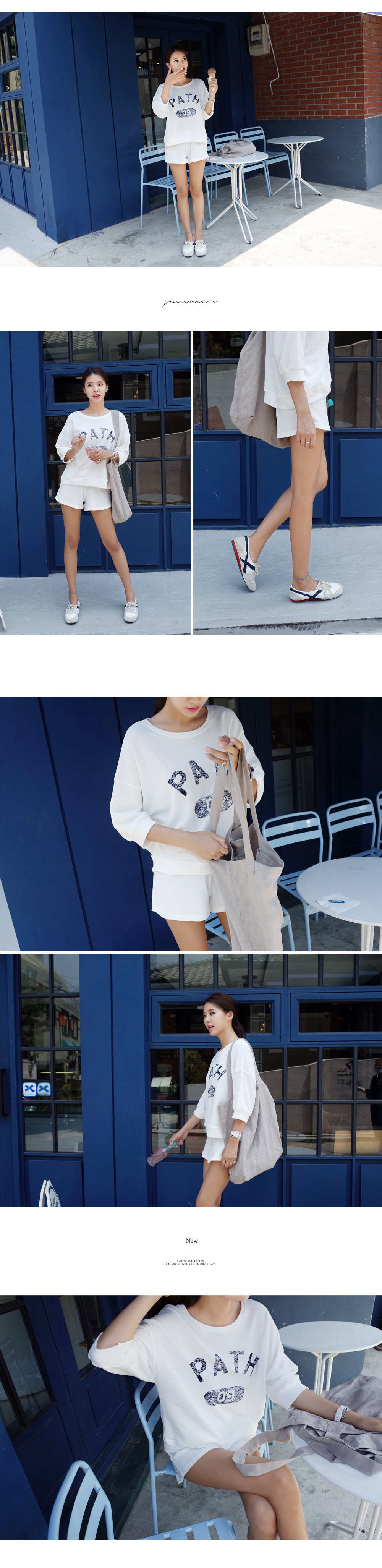 PATHロゴトップス&ショートパンツセットアップ・全3色 | DHOLIC | 詳細画像4