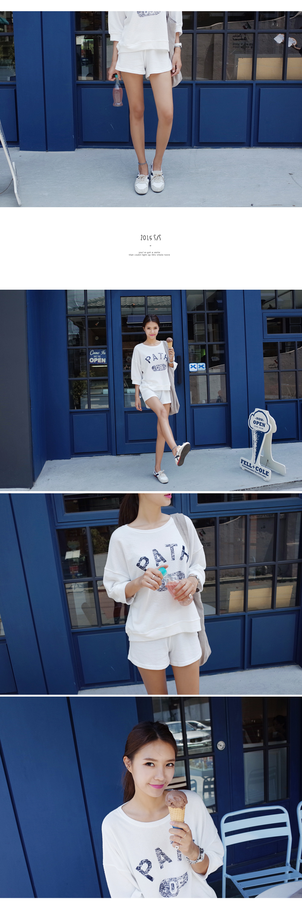 PATHロゴトップス&ショートパンツセットアップ・全3色 | DHOLIC | 詳細画像5