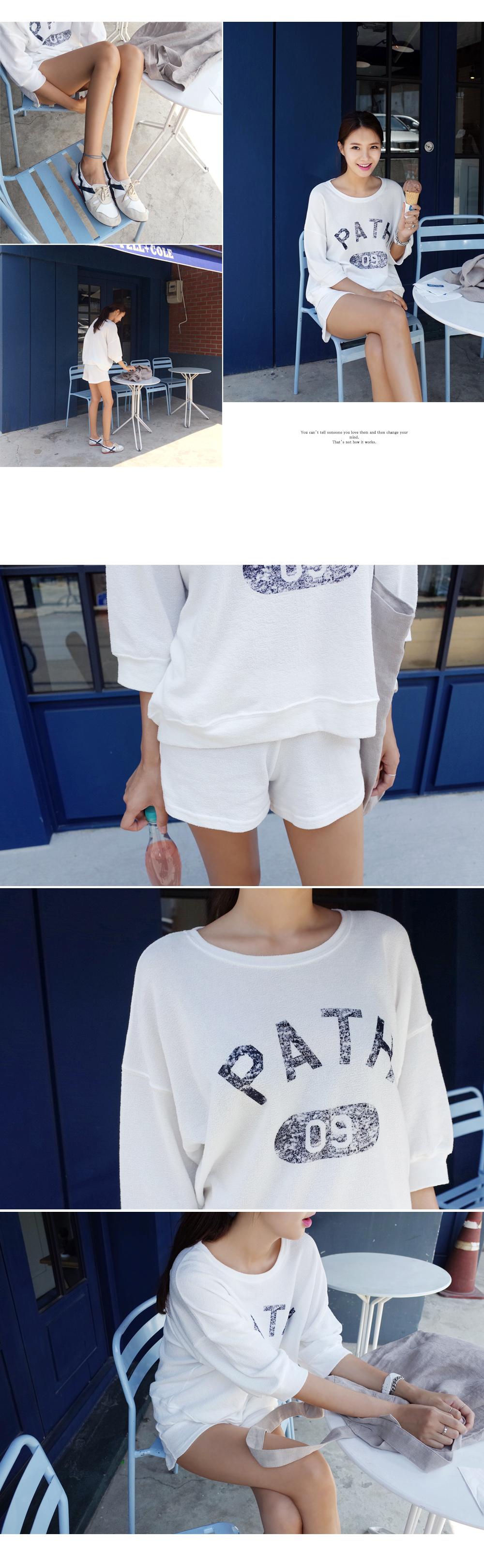 PATHロゴトップス&ショートパンツセットアップ・全3色 | DHOLIC | 詳細画像6