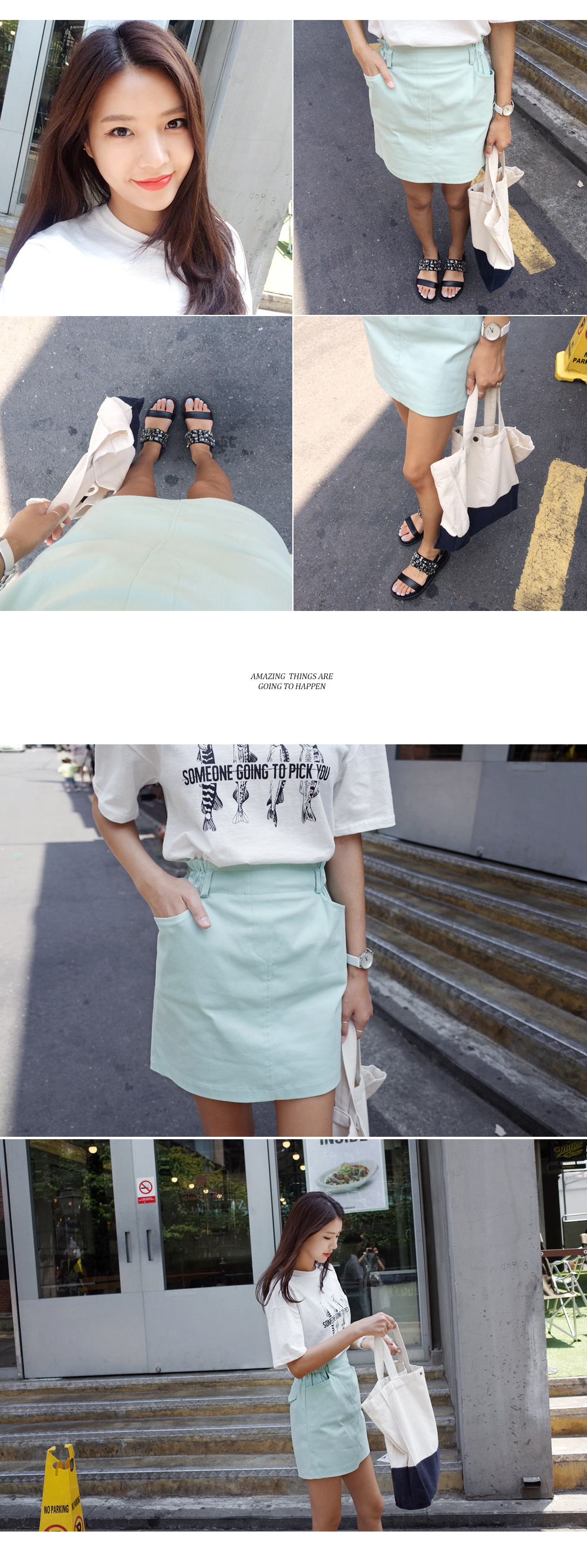 ポケットポイントボックススカート・全4色 | DHOLIC | 詳細画像5