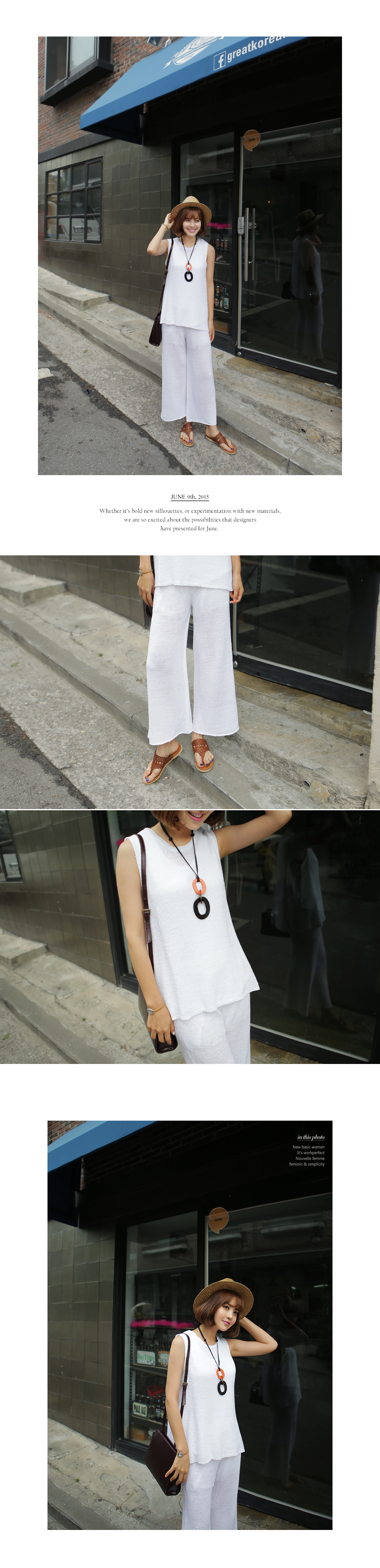 サマーニットセットアップ・全4色 | DHOLIC PLUS | 詳細画像4