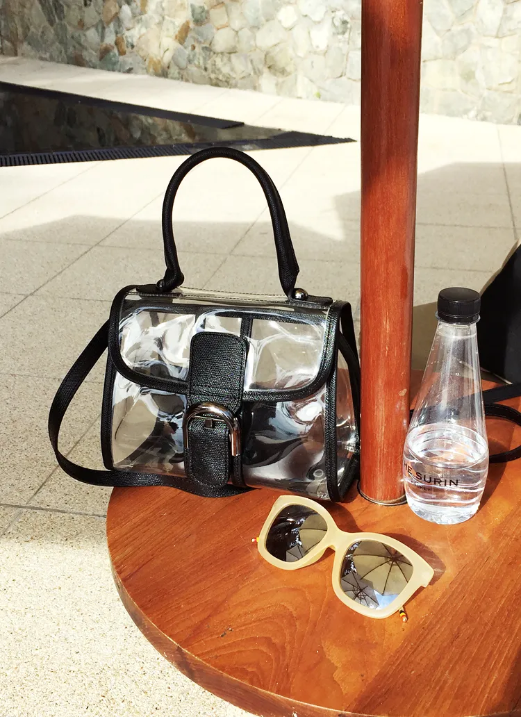 ポーチsetパイピングクリアミニバッグ・全7色 | DHOLIC | 詳細画像1