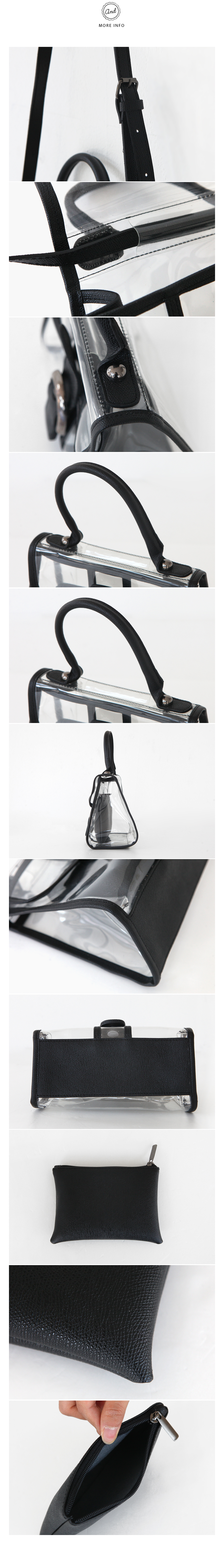 ポーチsetパイピングクリアミニバッグ・全7色 | DHOLIC | 詳細画像9