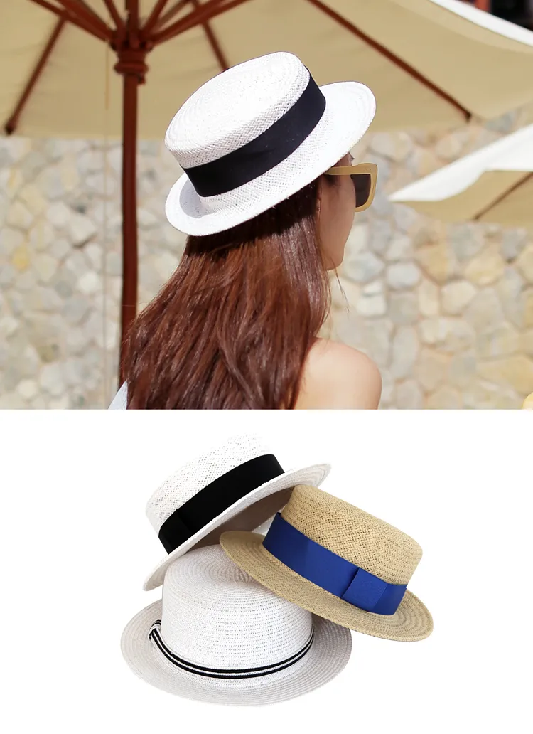 リボンsetストローハット・全3色 | DHOLIC | 詳細画像1