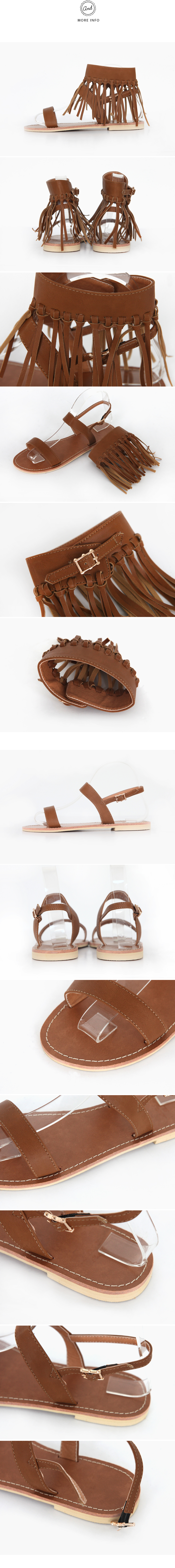 フリンジストラップ付2WAYサンダル・全3色 | DHOLIC | 詳細画像10