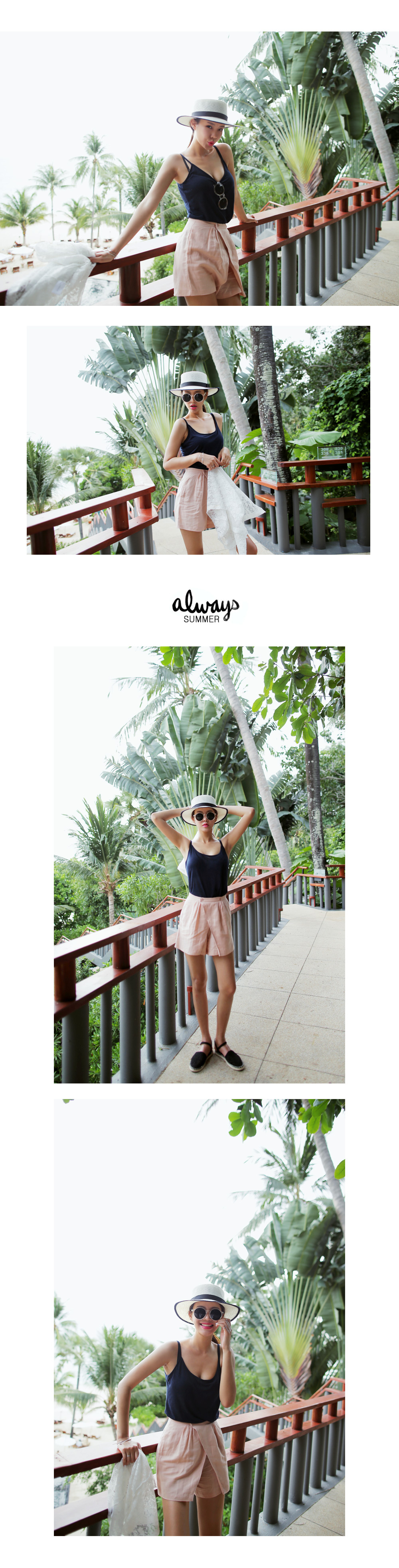 パイピングアイボリーストローハット・全1色 | DHOLIC | 詳細画像4