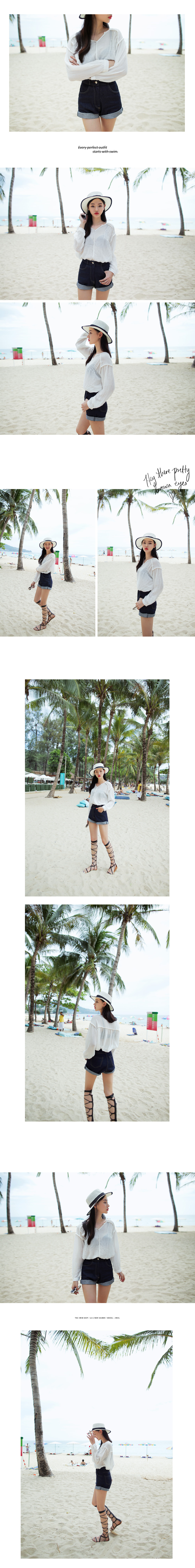 パイピングアイボリーストローハット・全1色 | DHOLIC | 詳細画像7