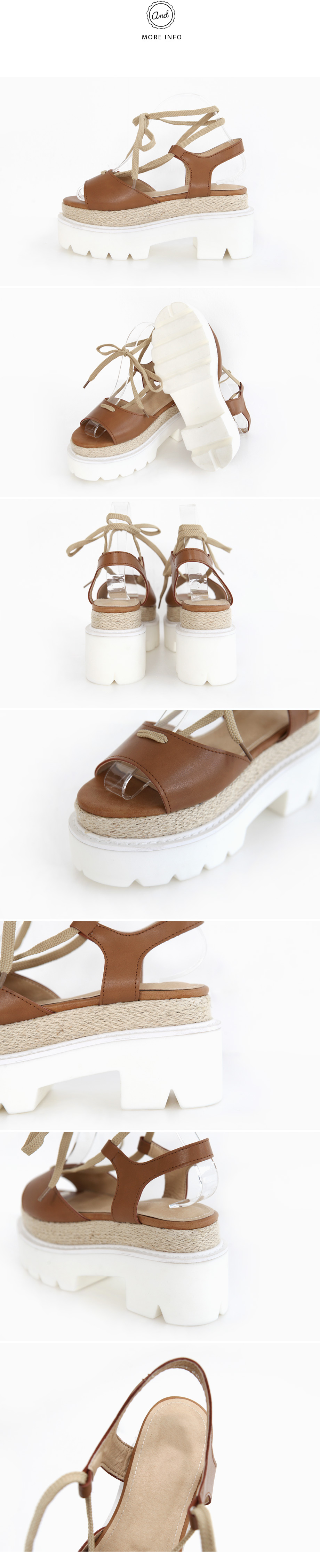 ロングストラッププラットフォームヒールサンダル・全2色 | DHOLIC | 詳細画像7