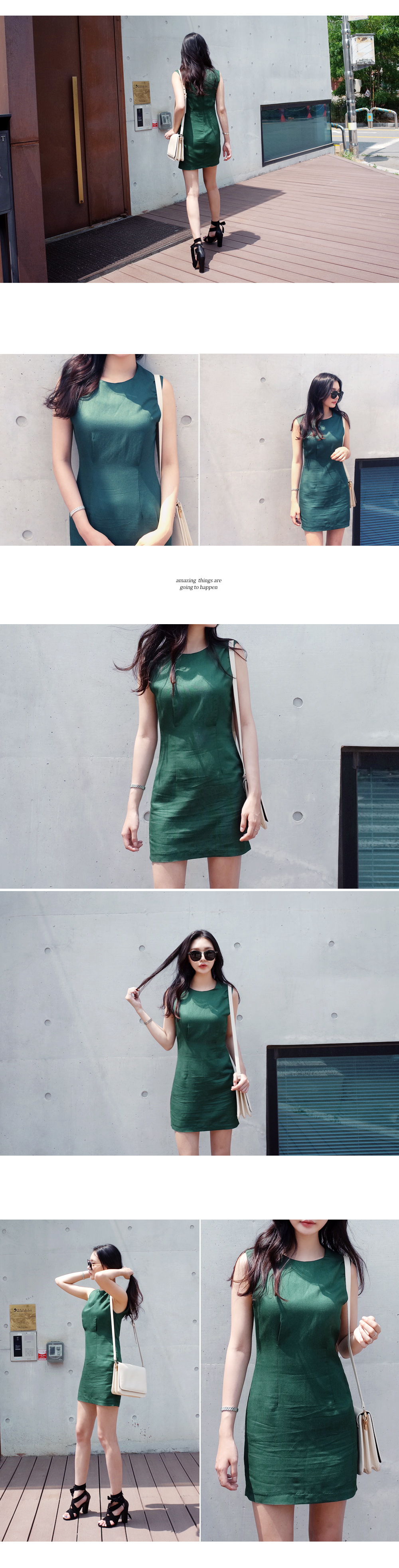 ディープカラーラミーワンピース・全3色 | DHOLIC | 詳細画像3