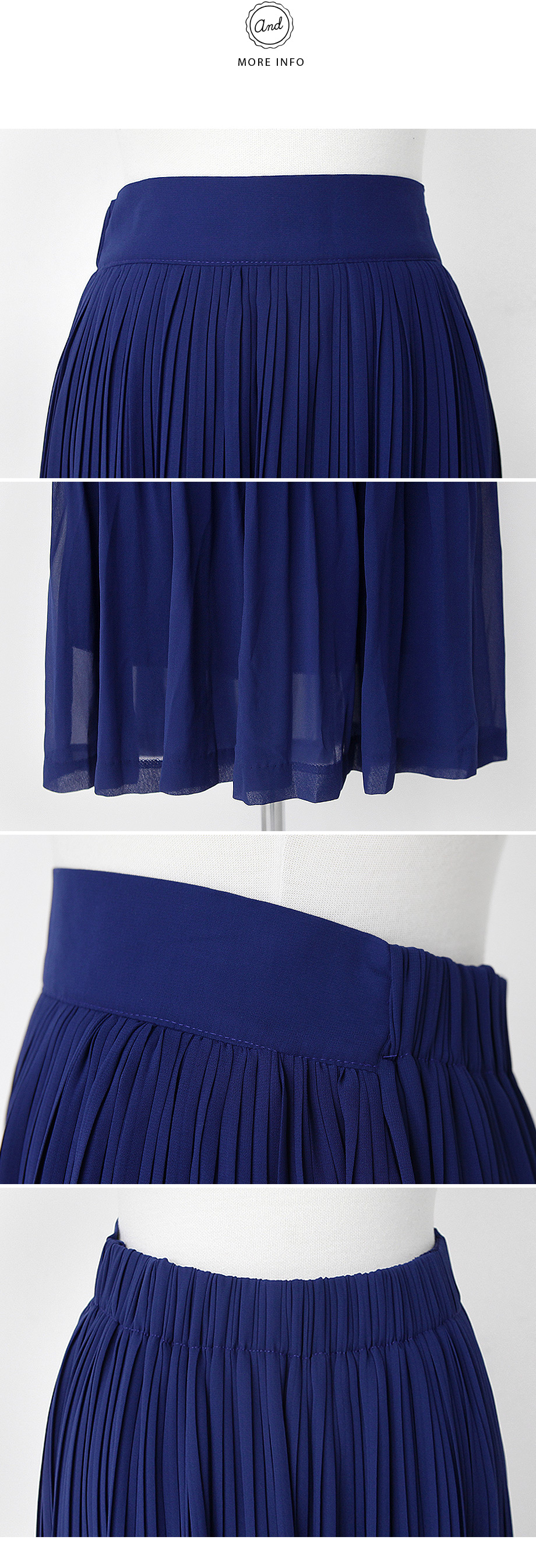 ウエストゴムシフォンプリーツミモレスカート・全4色 | DHOLIC | 詳細画像7