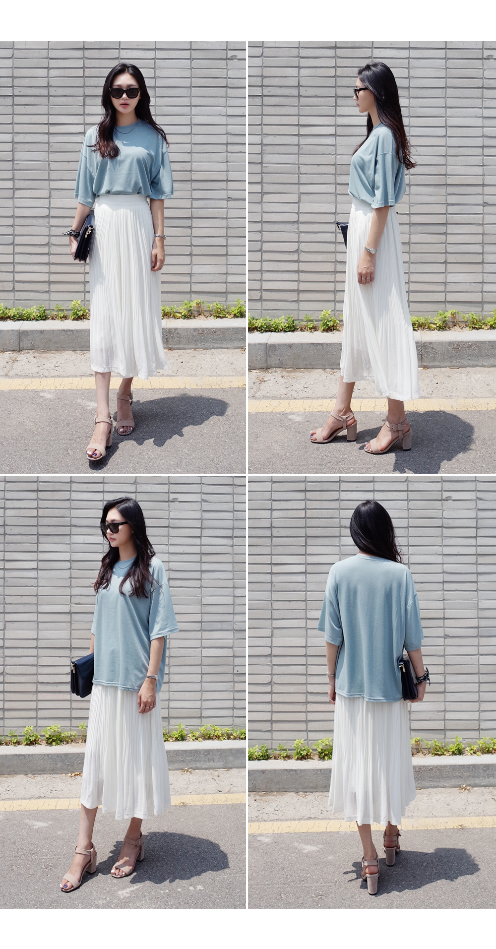 ウエストゴムシフォンプリーツミモレスカート・全4色 | DHOLIC | 詳細画像6