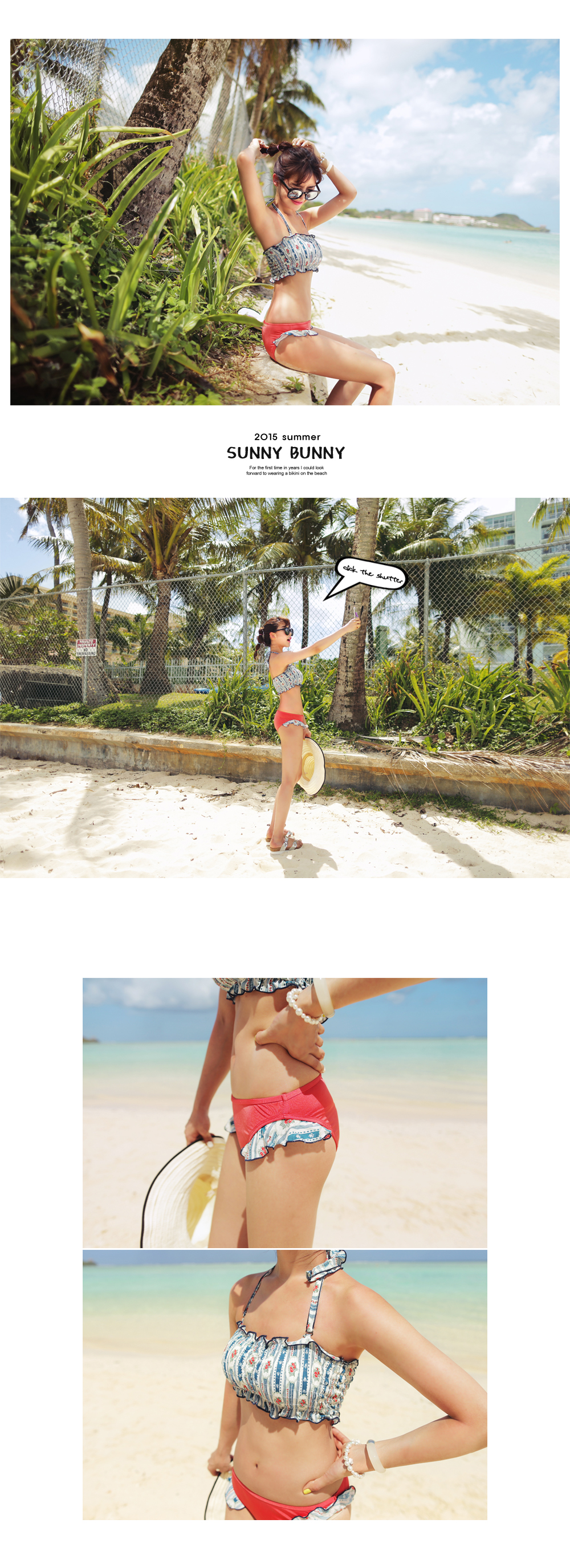 <font color=red><b>●●雑誌Soup.8月号/CHOKi CHOKi GiRLS7月号掲載●●</b></font>シャーリングバンドゥビキニ・全2色 | DHOLIC | 詳細画像4