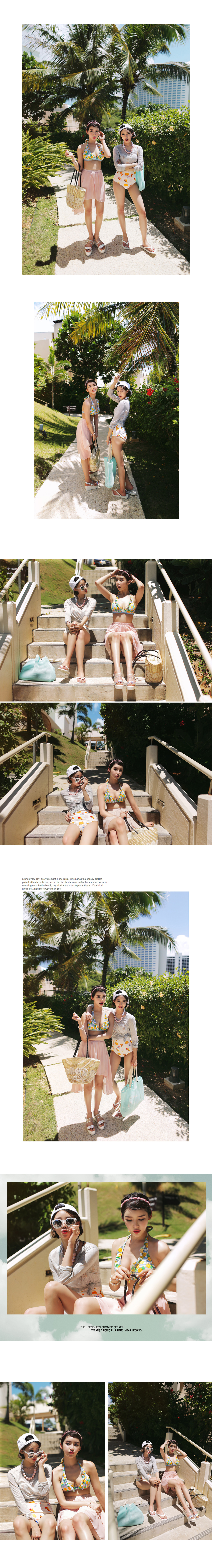 アイスクリーム柄ワンピース水着・全3色 | DHOLIC | 詳細画像7