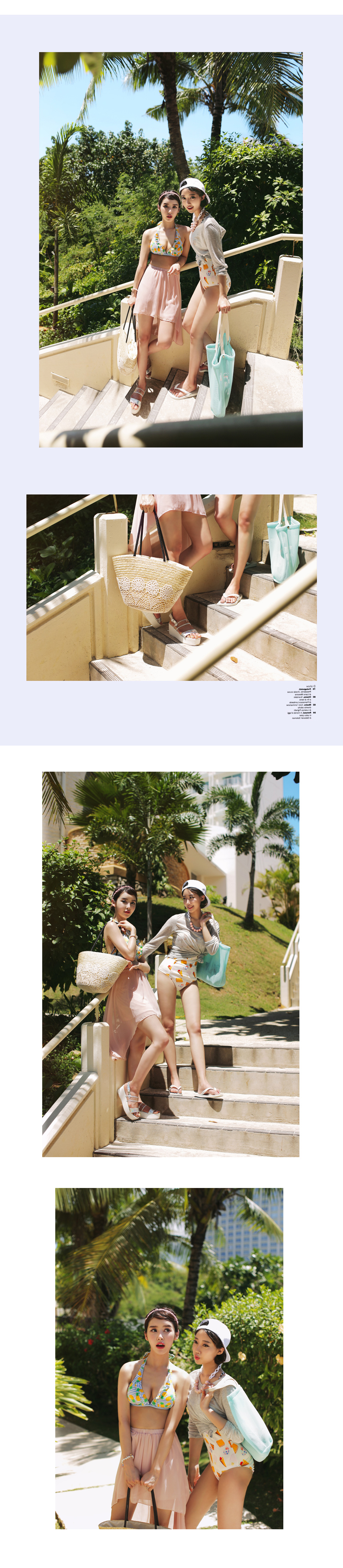 アイスクリーム柄ワンピース水着・全3色 | DHOLIC | 詳細画像10