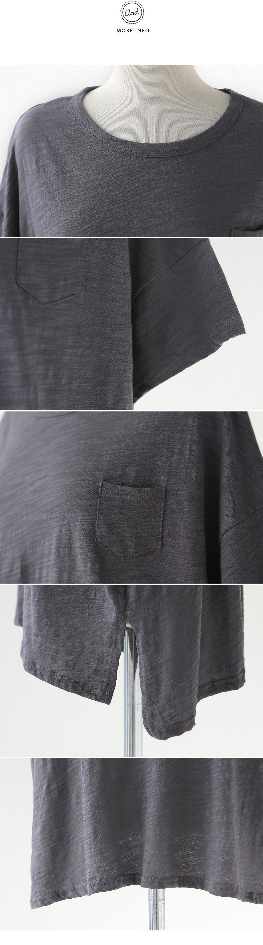 バストミニポケットオーバーTシャツ・全4色 | DHOLIC | 詳細画像7