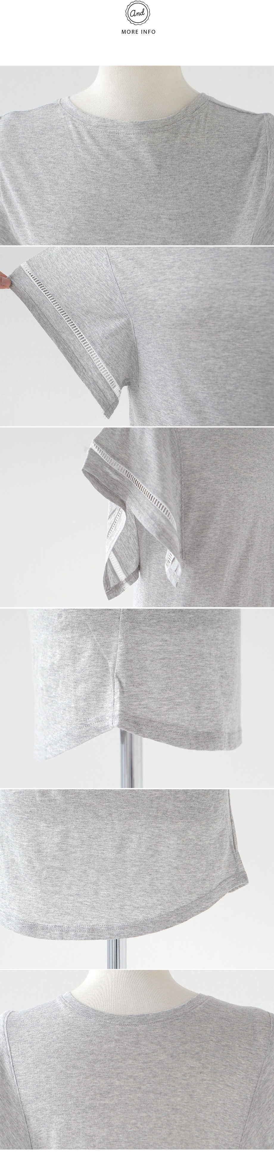 スクエアレーススリーブTシャツ・全3色 | DHOLIC | 詳細画像10