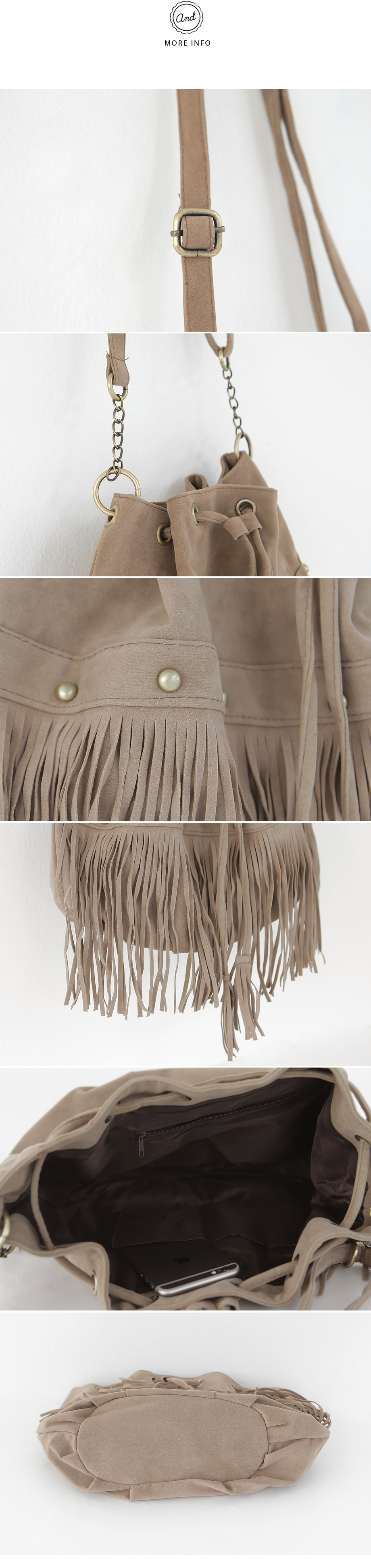 フリンジベルベットショルダーバッグ・全2色 | DHOLIC | 詳細画像8