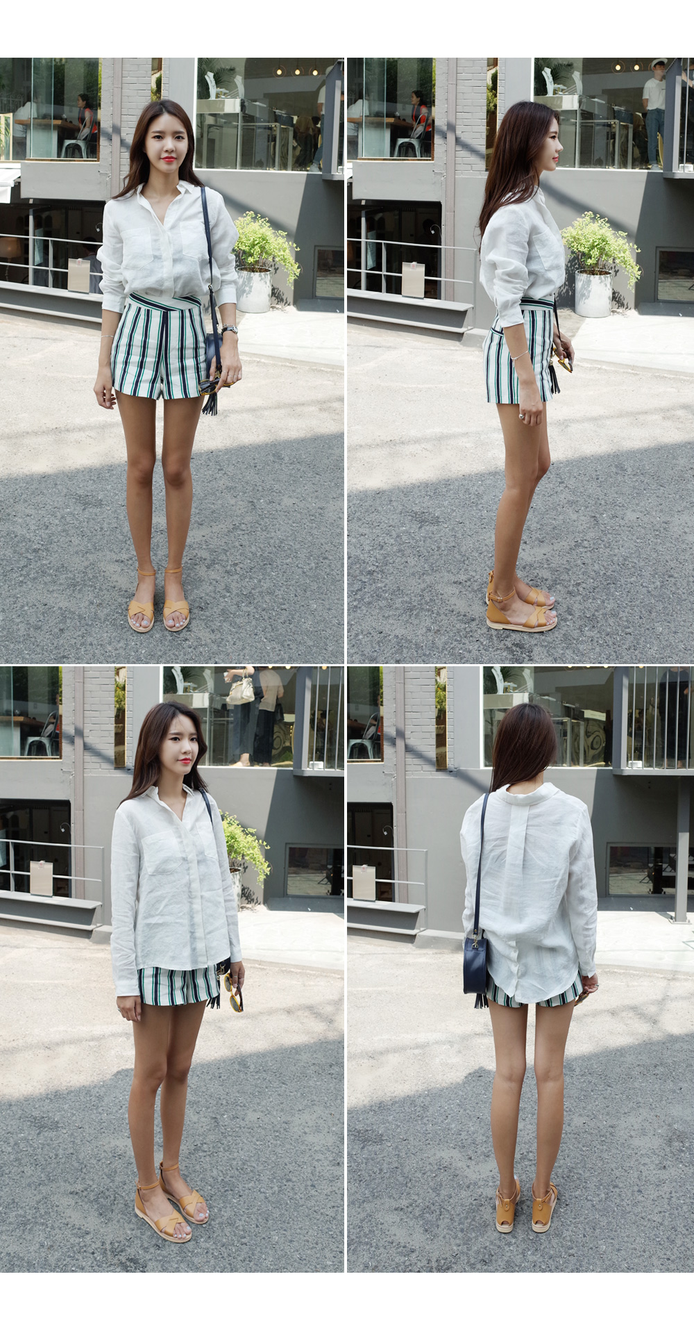 ストライプレーヨンショートパンツ・全3色 | DHOLIC | 詳細画像11