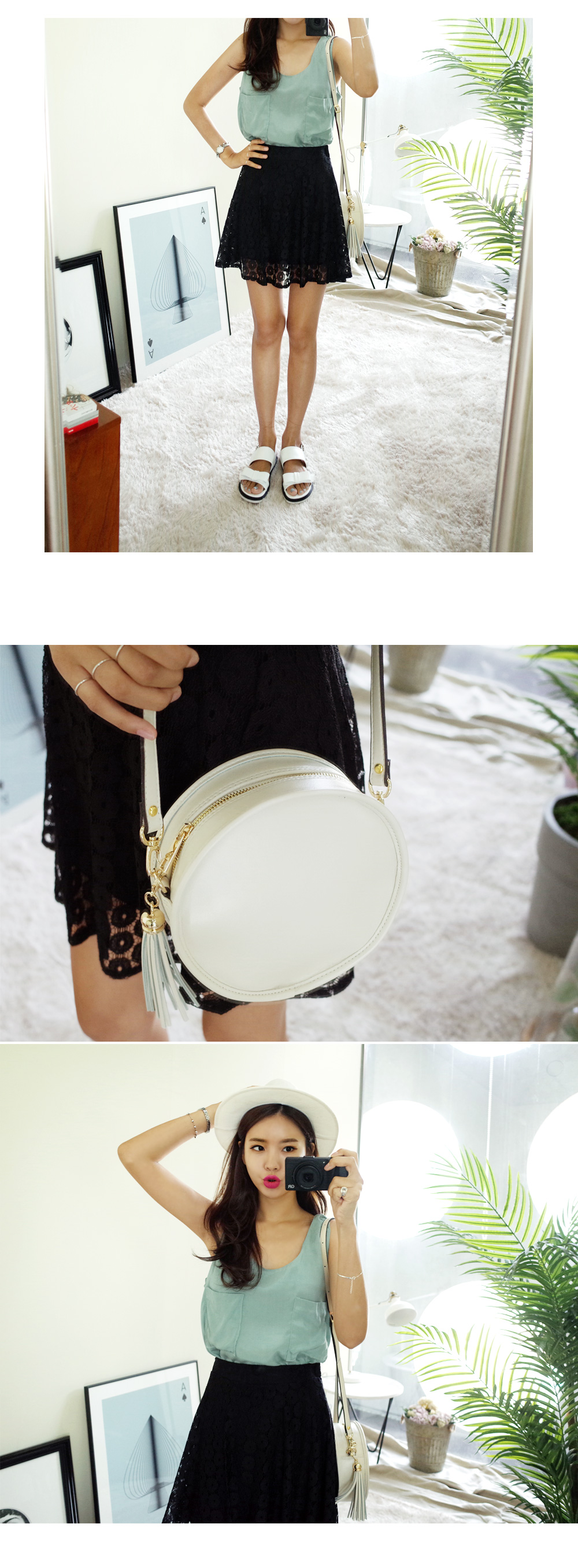 タッセル付きサークルショルダーバッグ・全5色 | DHOLIC | 詳細画像6