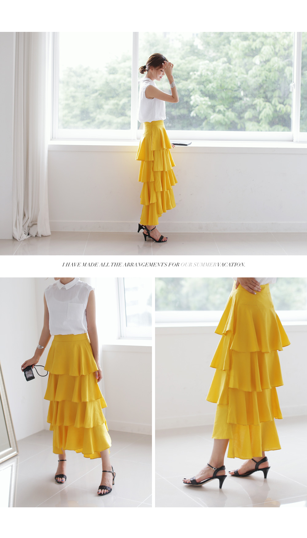 バックジッパーリネン襟付きブラウス・全4色 | DHOLIC PLUS | 詳細画像4