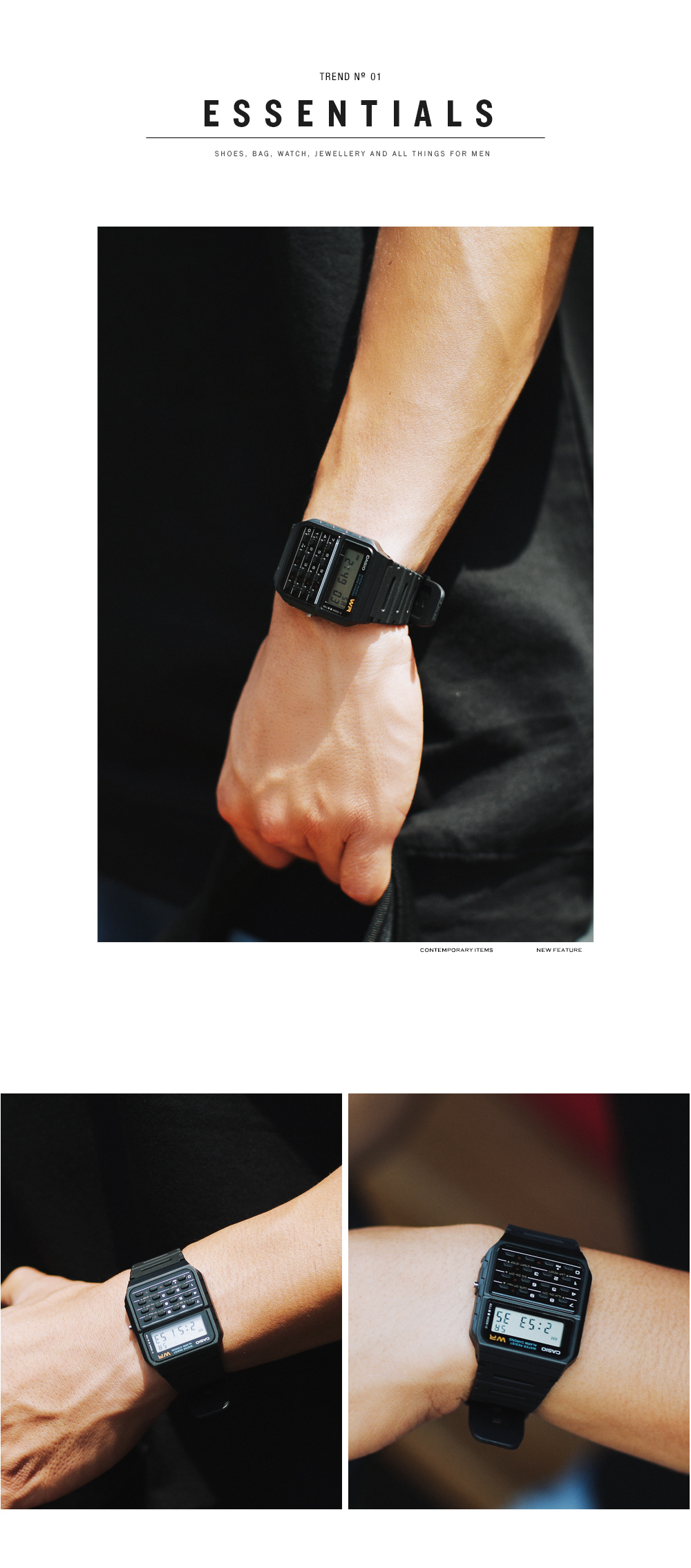 *CASIO*53ブラックデジタル腕時計・全1色 | 詳細画像2