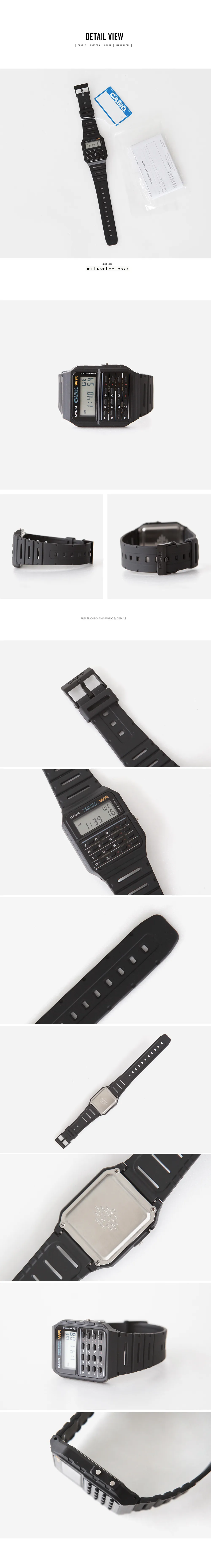 *CASIO*53ブラックデジタル腕時計・全1色 | 詳細画像3