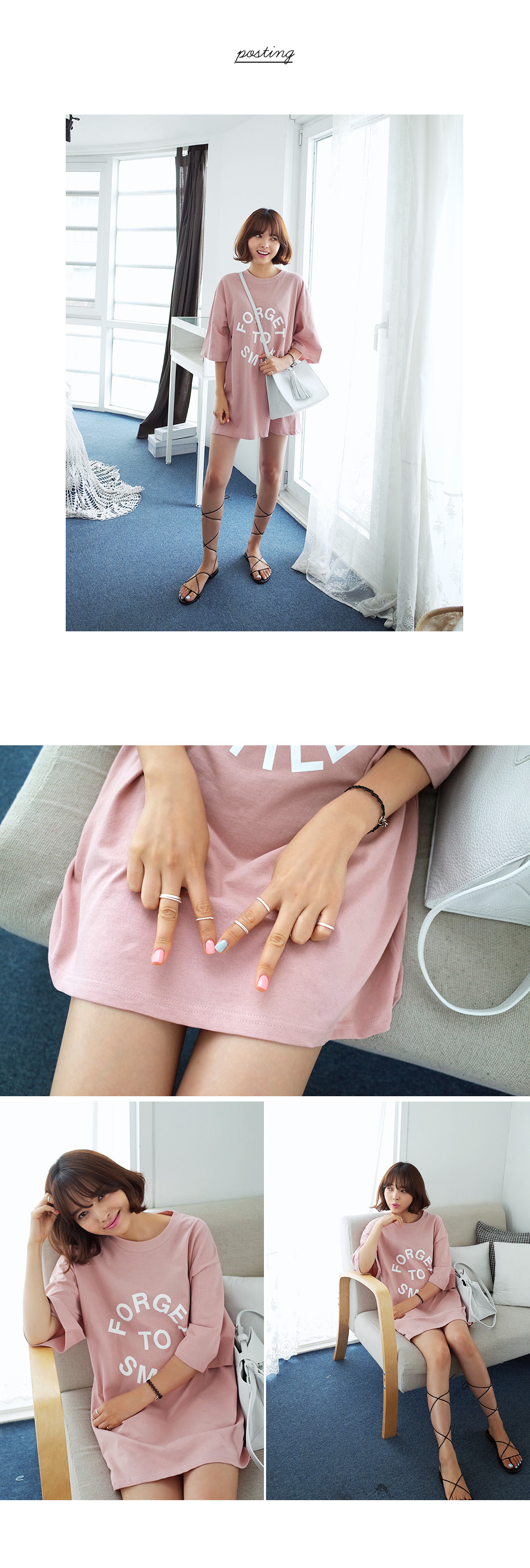 FORGET TO SMILE サークルロゴTシャツ・全4色 | DHOLIC | 詳細画像6