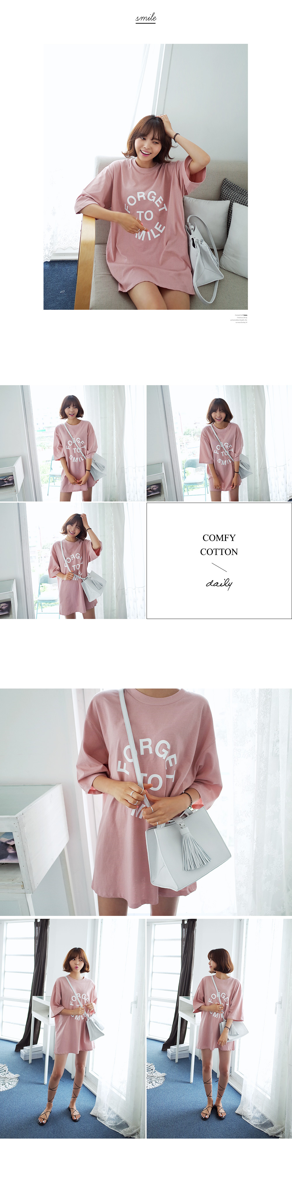 FORGET TO SMILE サークルロゴTシャツ・全4色 | DHOLIC | 詳細画像8