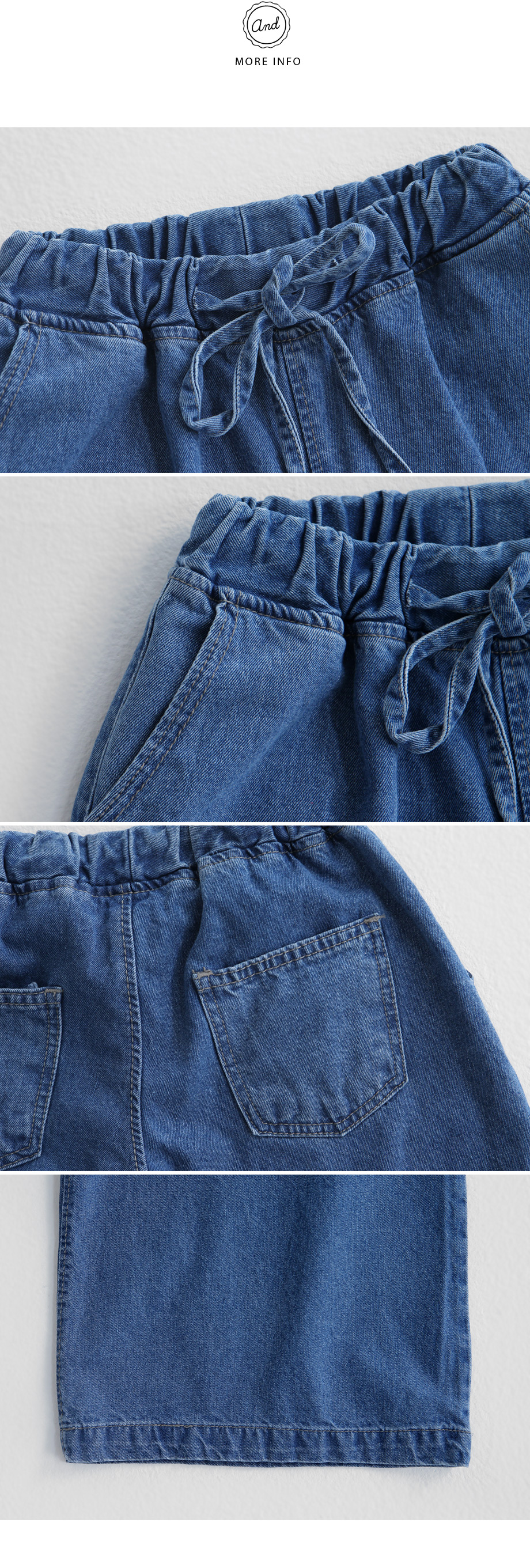 ウエストリボンワイドデニムパンツ・全1色 | DHOLIC | 詳細画像6