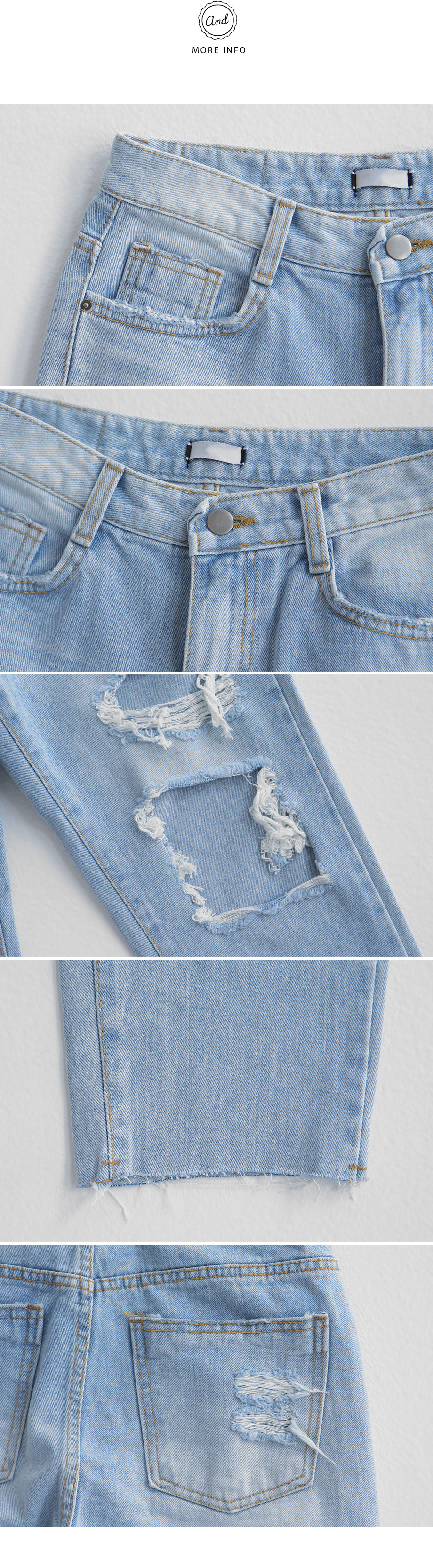 ダメージボーイフレンドデニムパンツ・全1色 | DHOLIC | 詳細画像6