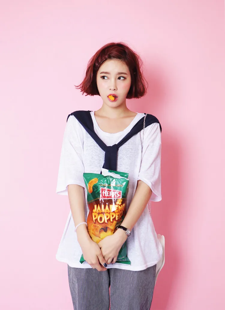 肩掛け風ルーズフィットトップス・全2色 | DHOLIC | 詳細画像1