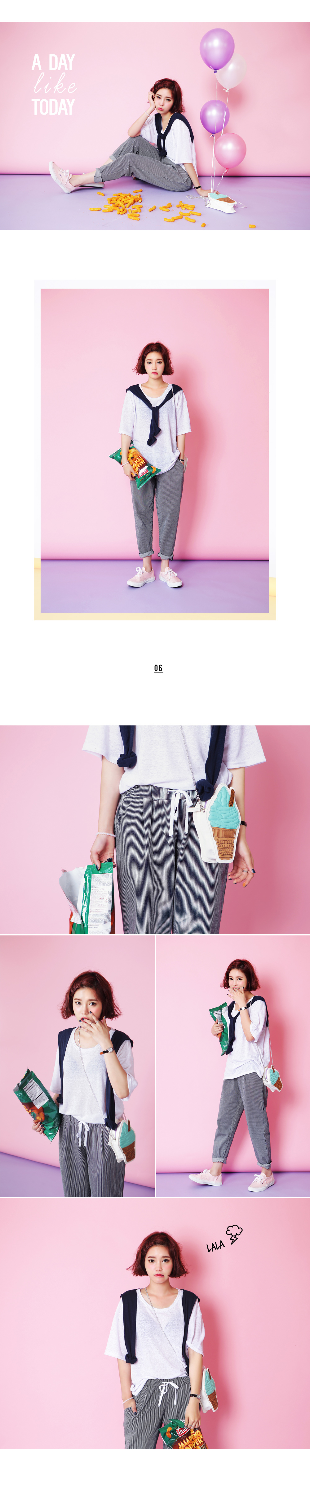 肩掛け風ルーズフィットトップス・全2色 | DHOLIC | 詳細画像2