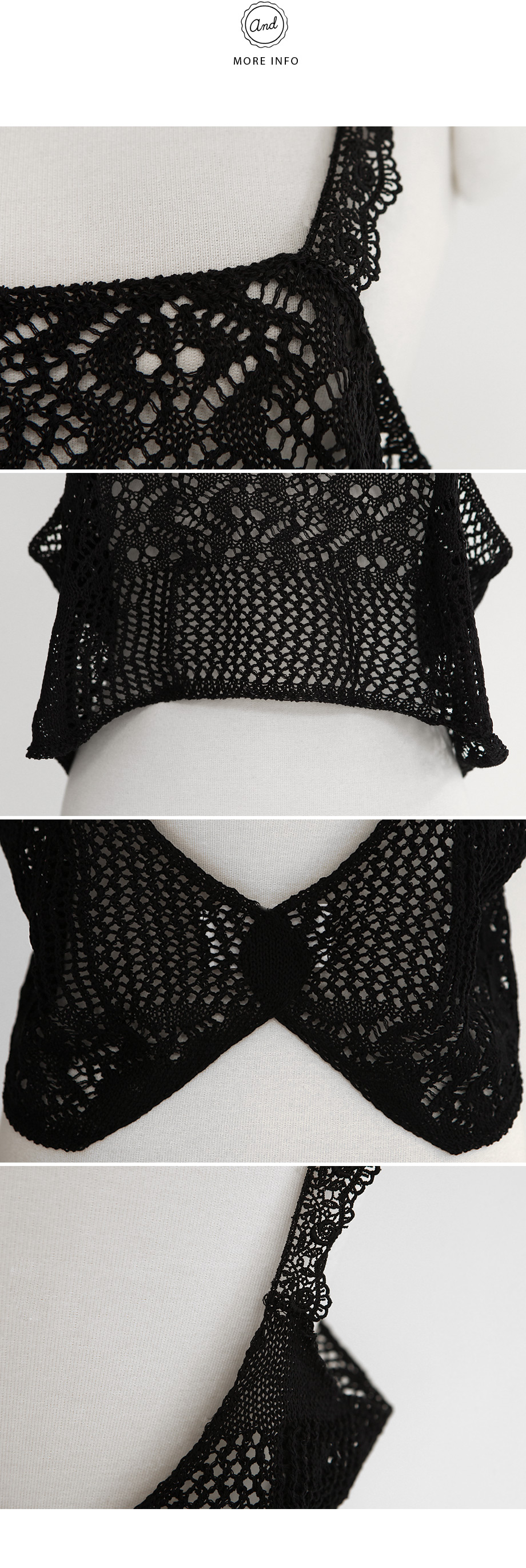 シースルーニットビスチェ・全2色 | DHOLIC | 詳細画像7