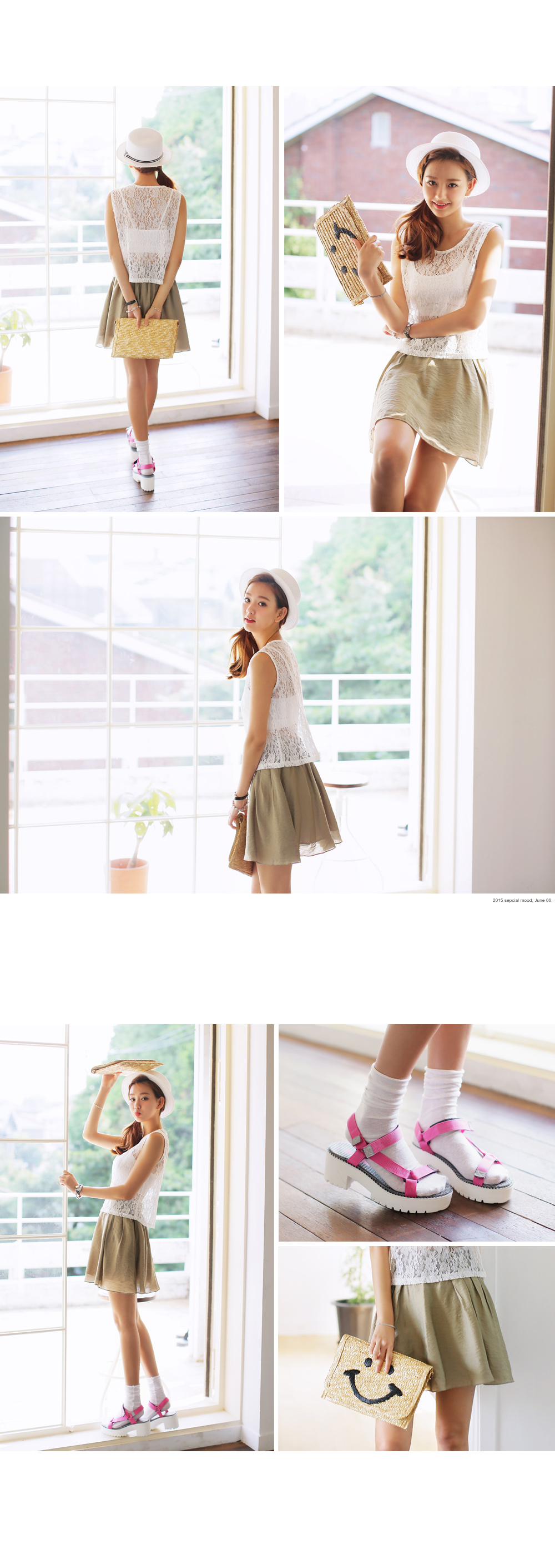 2wayスマイル麦わらバッグ・全1色 | DHOLIC | 詳細画像6