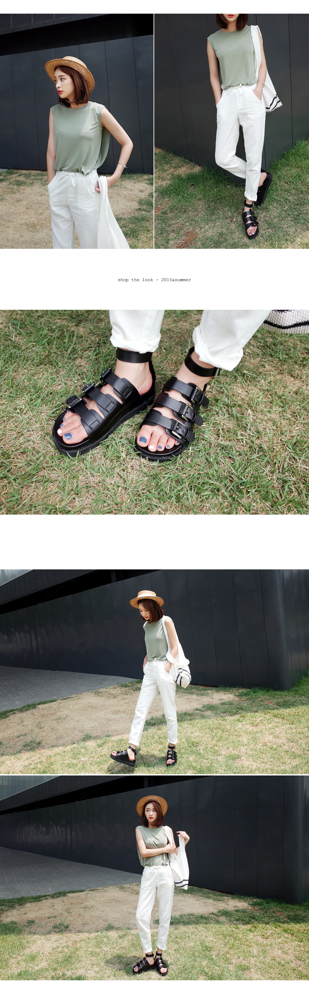 ウォッシュカラーコットンイージーパンツ・全5色 | DHOLIC | 詳細画像4