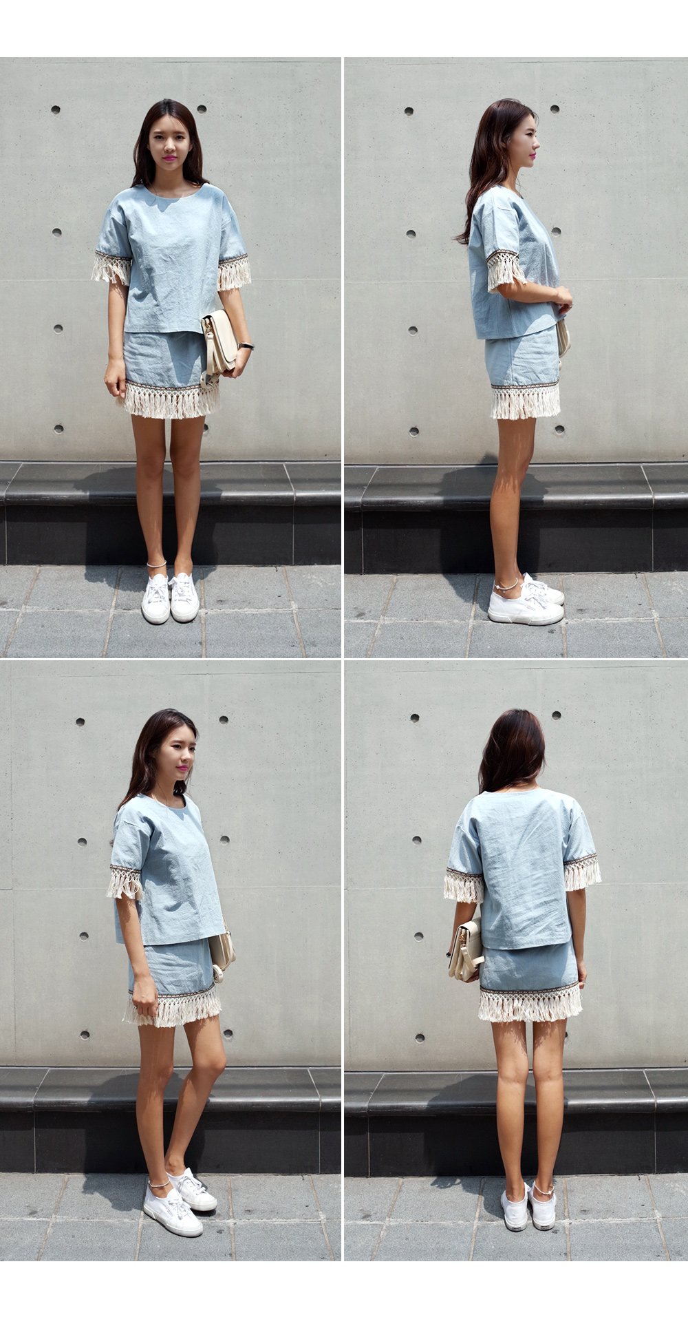 <font color=red><b>●●雑誌mini10月号掲載●●</b></font>ウエストゴムフリンジミニスカート・全3色 | DHOLIC | 詳細画像7