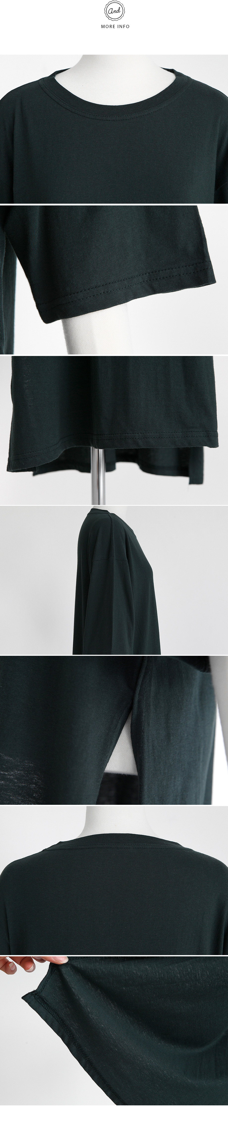 サイドスリットロングTシャツワンピース・全3色 | DHOLIC | 詳細画像11