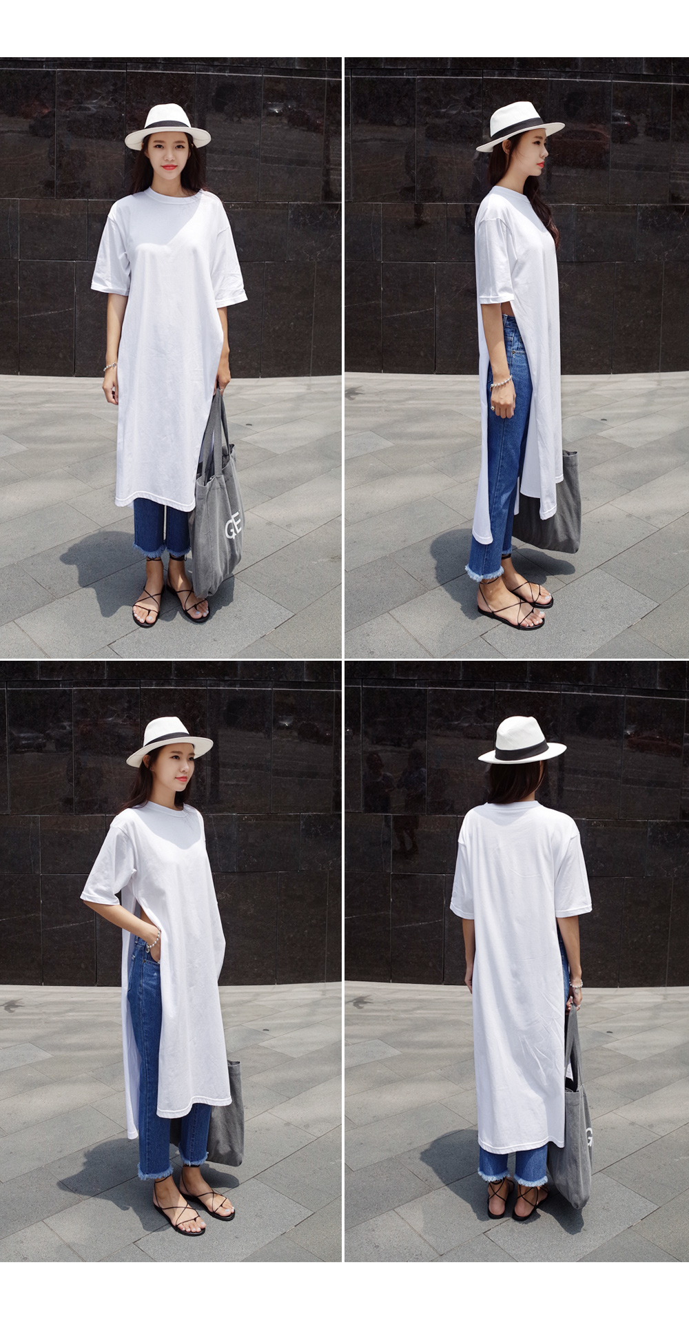 サイドスリットロングTシャツワンピース・全3色 | DHOLIC | 詳細画像10