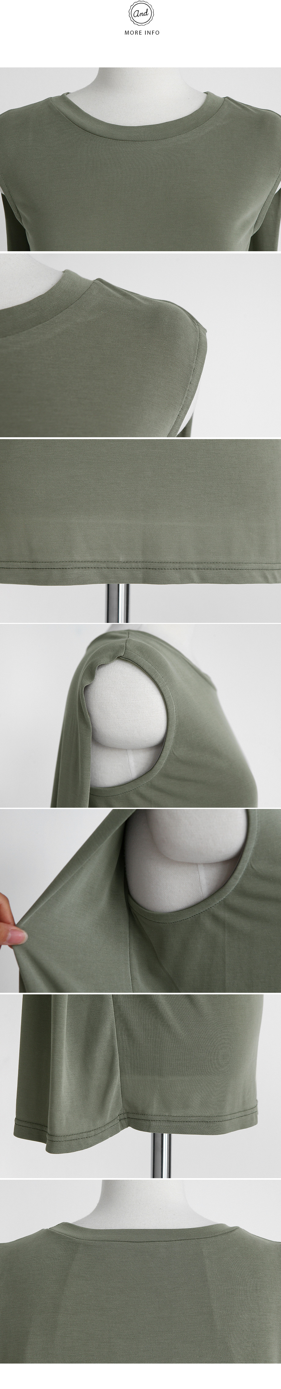 ユニークノースリーブTシャツ・全3色 | DHOLIC | 詳細画像22