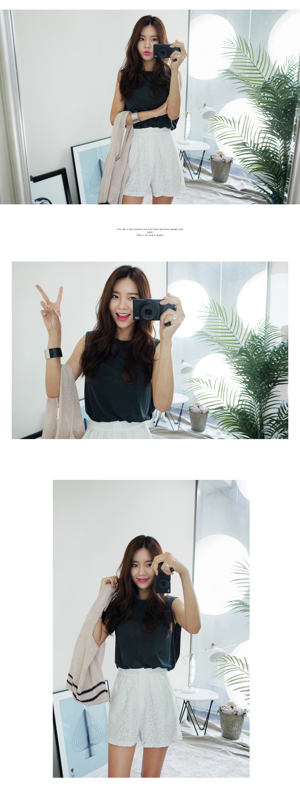 ユニークノースリーブTシャツ・全3色 | DHOLIC | 詳細画像8