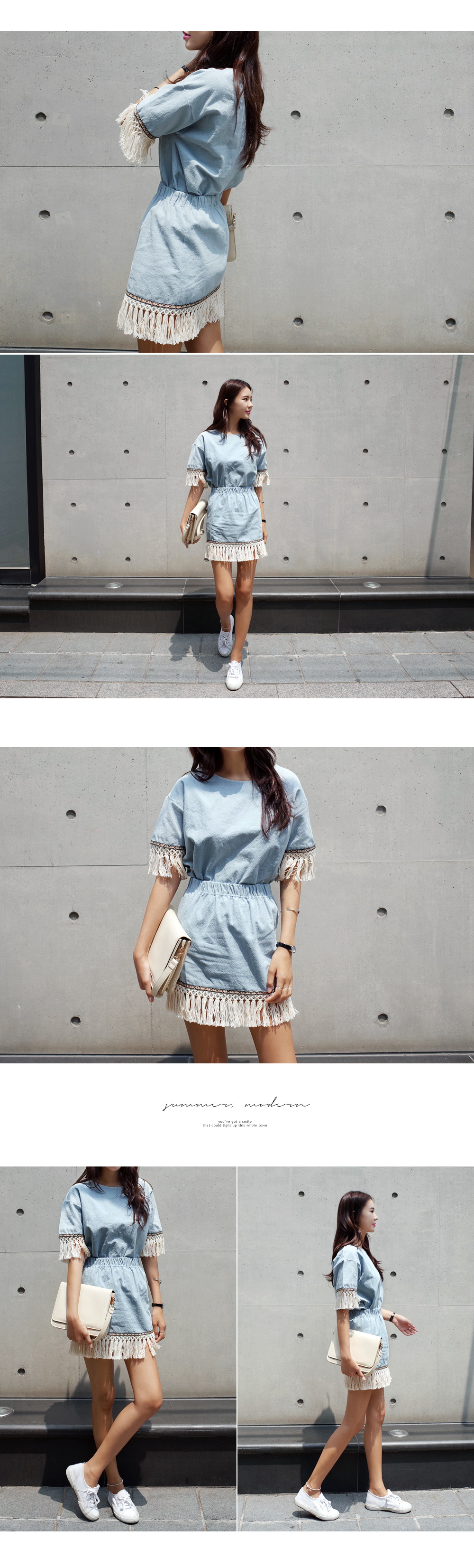 <font color=red><b>●●雑誌mini10月号掲載●●</b></font>フリンジスリーブボクシーブラウス・全3色 | DHOLIC | 詳細画像2