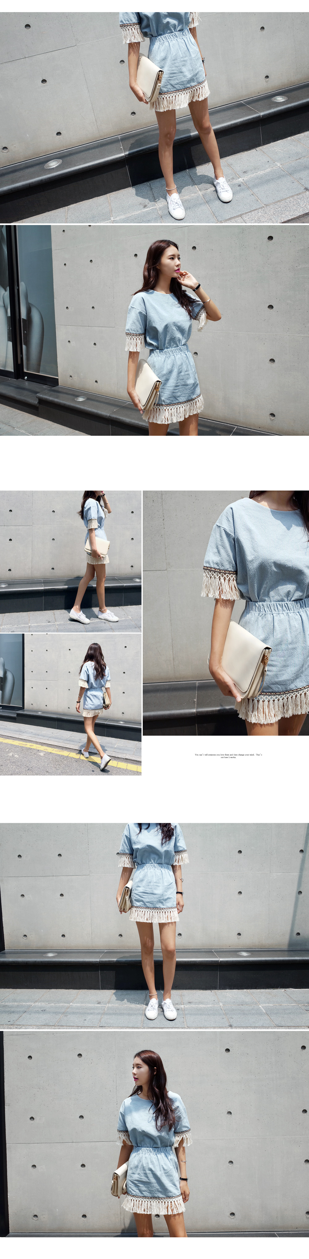 <font color=red><b>●●雑誌mini10月号掲載●●</b></font>フリンジスリーブボクシーブラウス・全3色 | DHOLIC | 詳細画像5