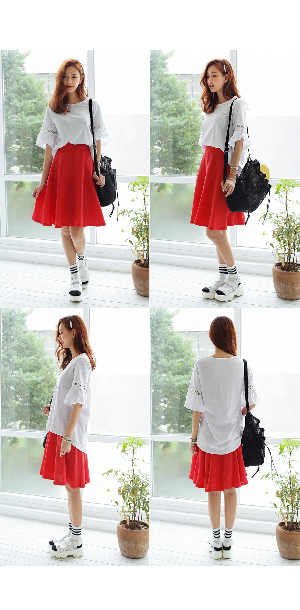 フレアミディスカート・全4色 | DHOLIC | 詳細画像7