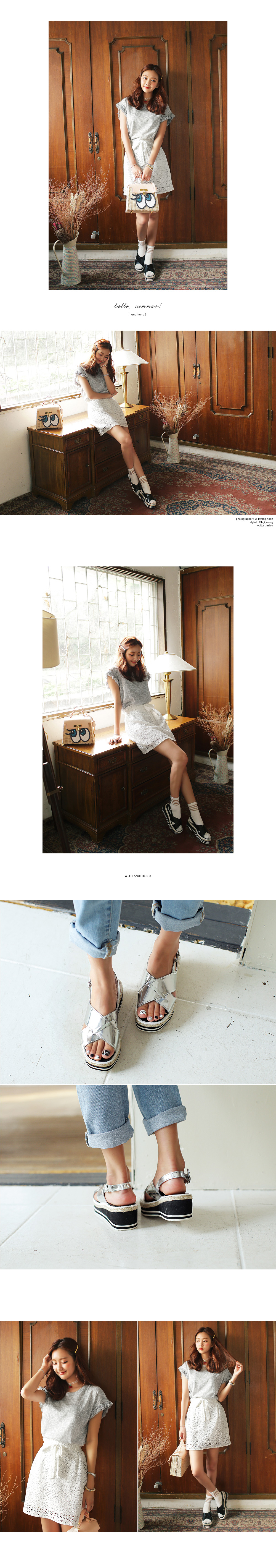 メタリックカラーXストラップサンダル・全3色 | DHOLIC | 詳細画像6